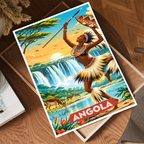 Angola - Travel Poster Vintage Style Wall Art Print - Art Print - Travel Art Poster