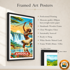 Angola - Travel Poster Vintage Style Wall Art Print - Art Print - Travel Art Poster