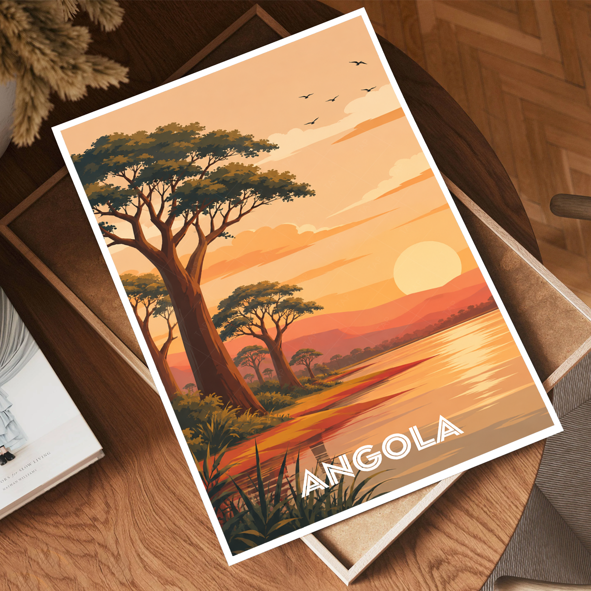 Angola - Travel Poster Vintage Style Wall Art Print - Art Print - Travel Art Poster