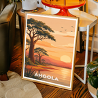 Angola - Travel Poster Vintage Style Wall Art Print - Art Print - Travel Art Poster
