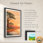 Angola - Travel Poster Vintage Style Wall Art Print - Art Print - Travel Art Poster