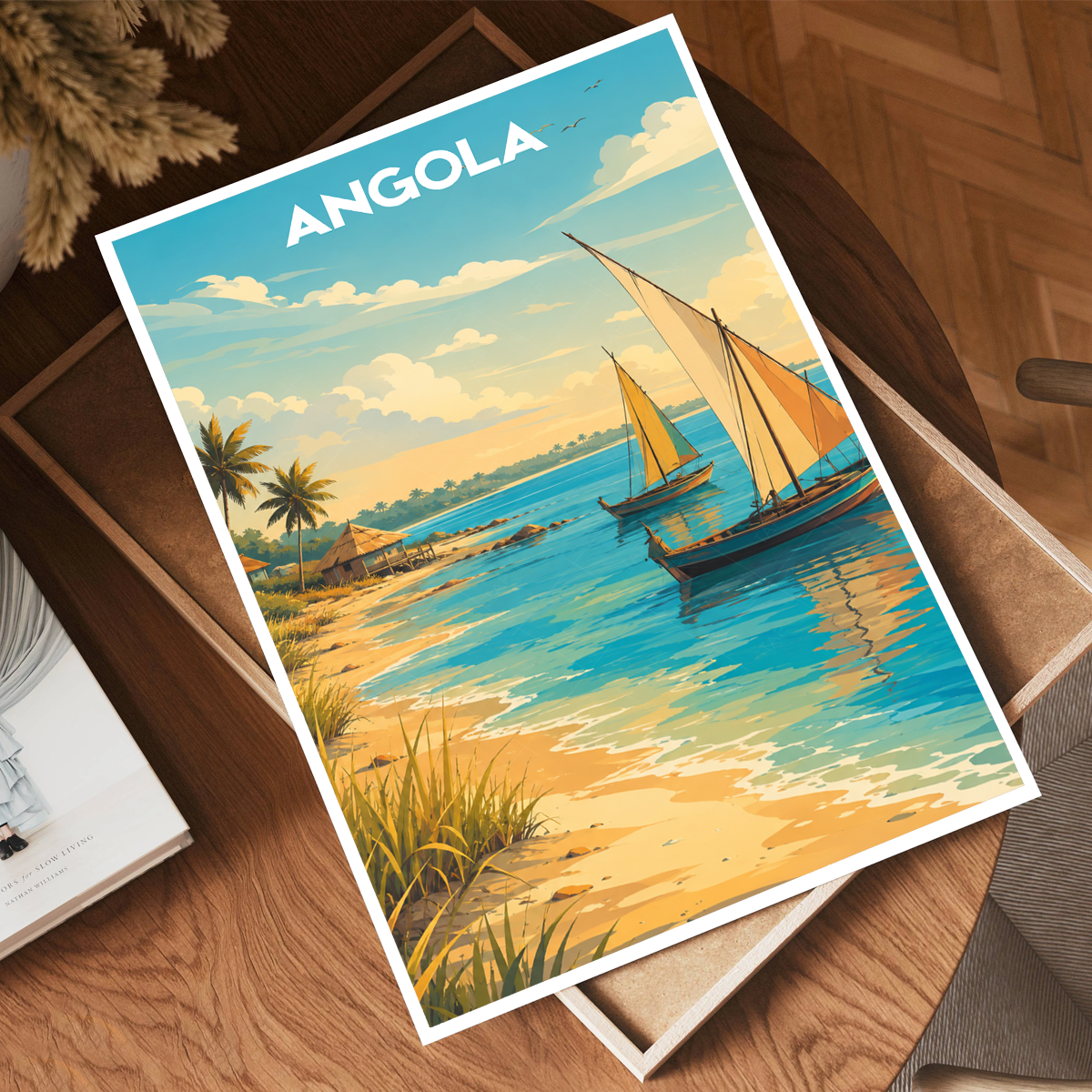 Angola - Travel Poster Vintage Style Wall Art Print - Art Print - Travel Art Poster