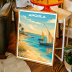 Angola - Travel Poster Vintage Style Wall Art Print - Art Print - Travel Art Poster