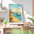 Angola - Travel Poster Vintage Style Wall Art Print - Art Print - Travel Art Poster
