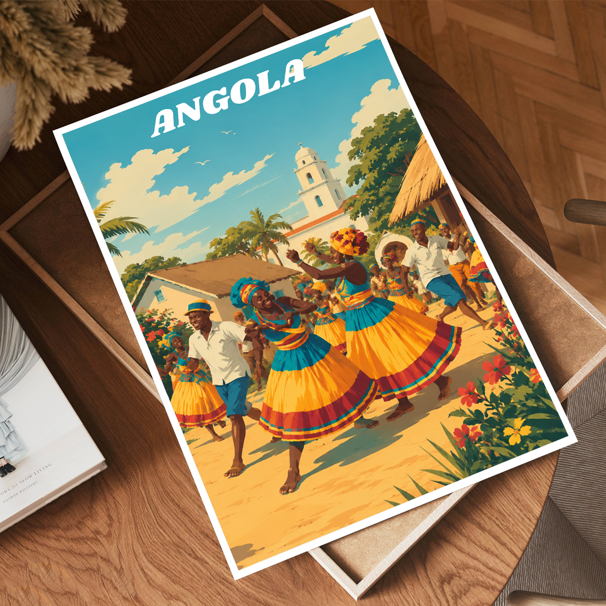 Angola - Travel Poster Vintage Style Wall Art Print - Art Print - Travel Art Poster