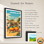 Angola - Travel Poster Vintage Style Wall Art Print - Art Print - Travel Art Poster