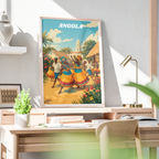 Angola - Travel Poster Vintage Style Wall Art Print - Art Print - Travel Art Poster