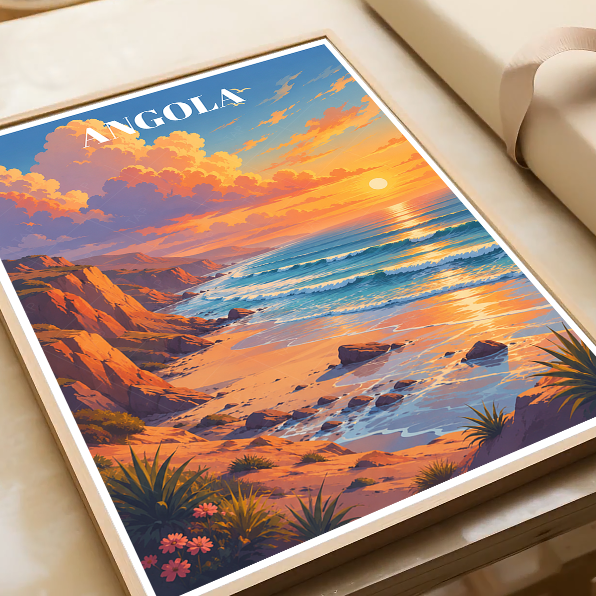 Angola - Travel Poster Vintage Style Wall Art Print - Art Print - Travel Art Poster