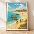 Angola - Travel Poster Vintage Style Wall Art Print - Art Print - Travel Art Poster