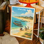Angola - Travel Poster Vintage Style Wall Art Print - Art Print - Travel Art Poster