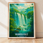 Kalandula Falls - Angola - Travel Poster Vintage Style Wall Art Print - Art Print - Travel Art Poster