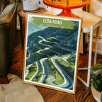 Leba Road - Angola - Travel Poster Vintage Style Wall Art Print - Art Print - Travel Art Poster