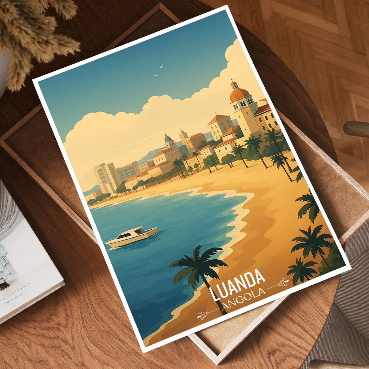 Luanda - Angola - Travel Poster Vintage Style Wall Art Print - Art Print - Travel Art Poster