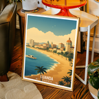 Luanda - Angola - Travel Poster Vintage Style Wall Art Print - Art Print - Travel Art Poster