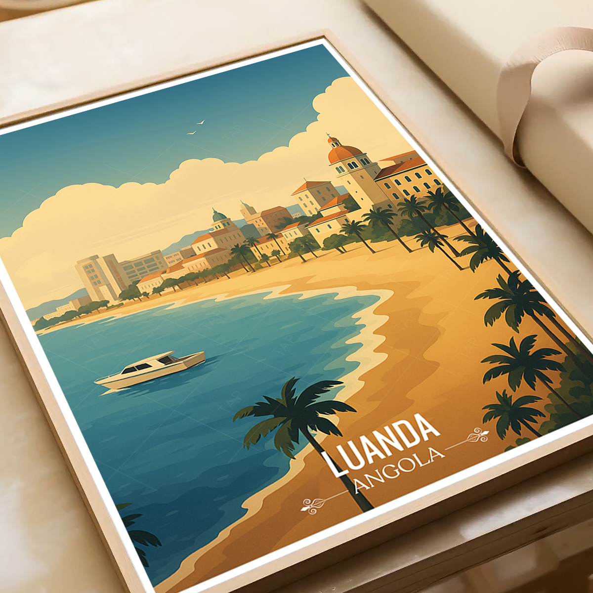 Luanda - Angola - Travel Poster Vintage Style Wall Art Print - Art Print - Travel Art Poster