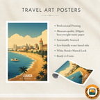 Luanda - Angola - Travel Poster Vintage Style Wall Art Print - Art Print - Travel Art Poster