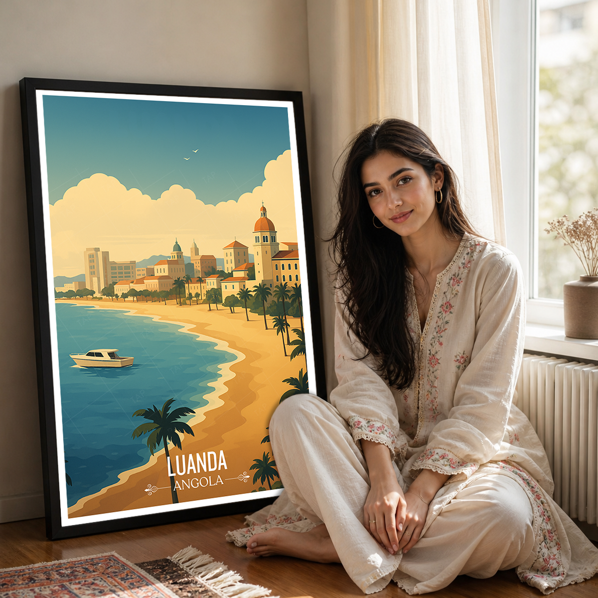 Luanda - Angola - Travel Poster Vintage Style Wall Art Print - Art Print - Travel Art Poster