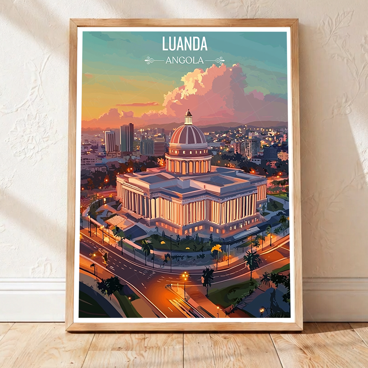 Luanda - Angola - Travel Poster Vintage Style Wall Art Print - Art Print - Travel Art Poster