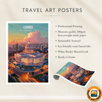 Luanda - Angola - Travel Poster Vintage Style Wall Art Print - Art Print - Travel Art Poster