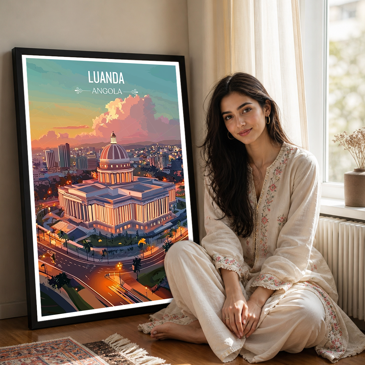 Luanda - Angola - Travel Poster Vintage Style Wall Art Print - Art Print - Travel Art Poster
