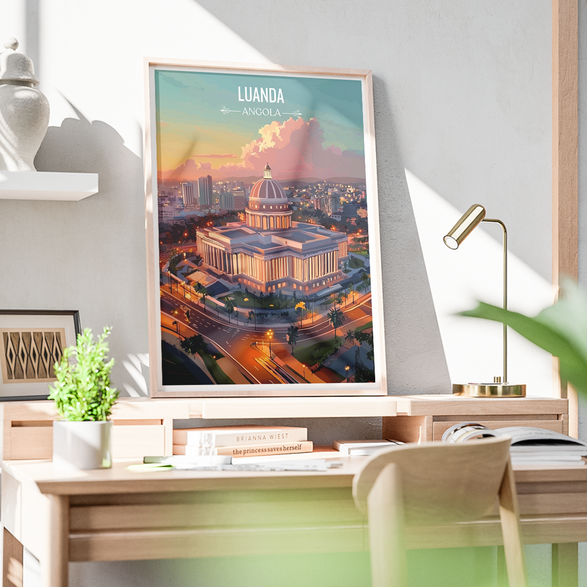Luanda - Angola - Travel Poster Vintage Style Wall Art Print - Art Print - Travel Art Poster