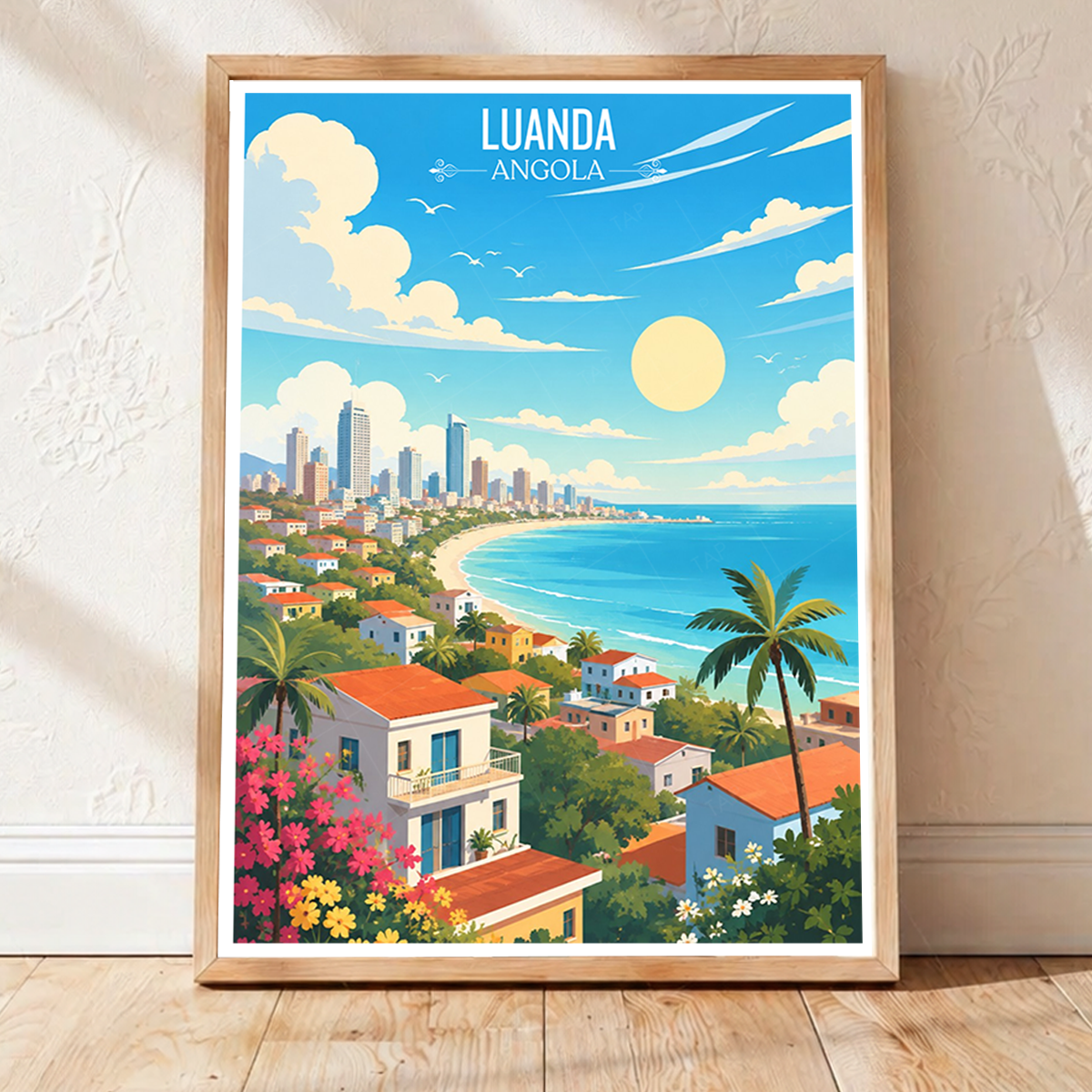 Luanda - Angola - Travel Poster Vintage Style Wall Art Print - Art Print - Travel Art Poster