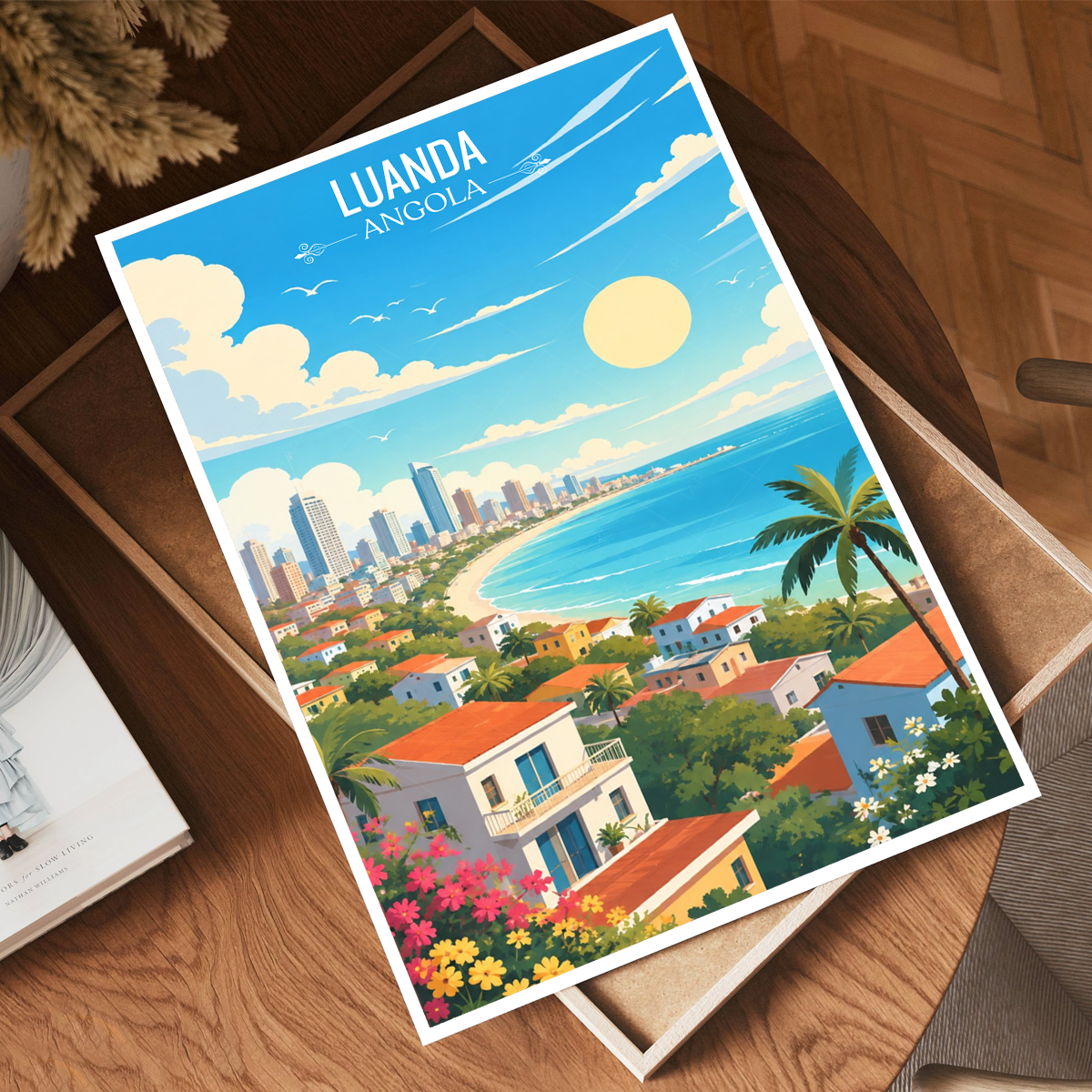 Luanda - Angola - Travel Poster Vintage Style Wall Art Print - Art Print - Travel Art Poster