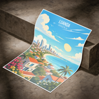 Luanda - Angola - Travel Poster Vintage Style Wall Art Print - Art Print - Travel Art Poster