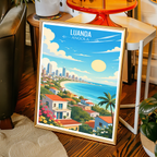 Luanda - Angola - Travel Poster Vintage Style Wall Art Print - Art Print - Travel Art Poster
