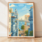 Luanda - Angola - Travel Poster Vintage Style Wall Art Print - Art Print - Travel Art Poster