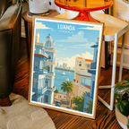 Luanda - Angola - Travel Poster Vintage Style Wall Art Print - Art Print - Travel Art Poster