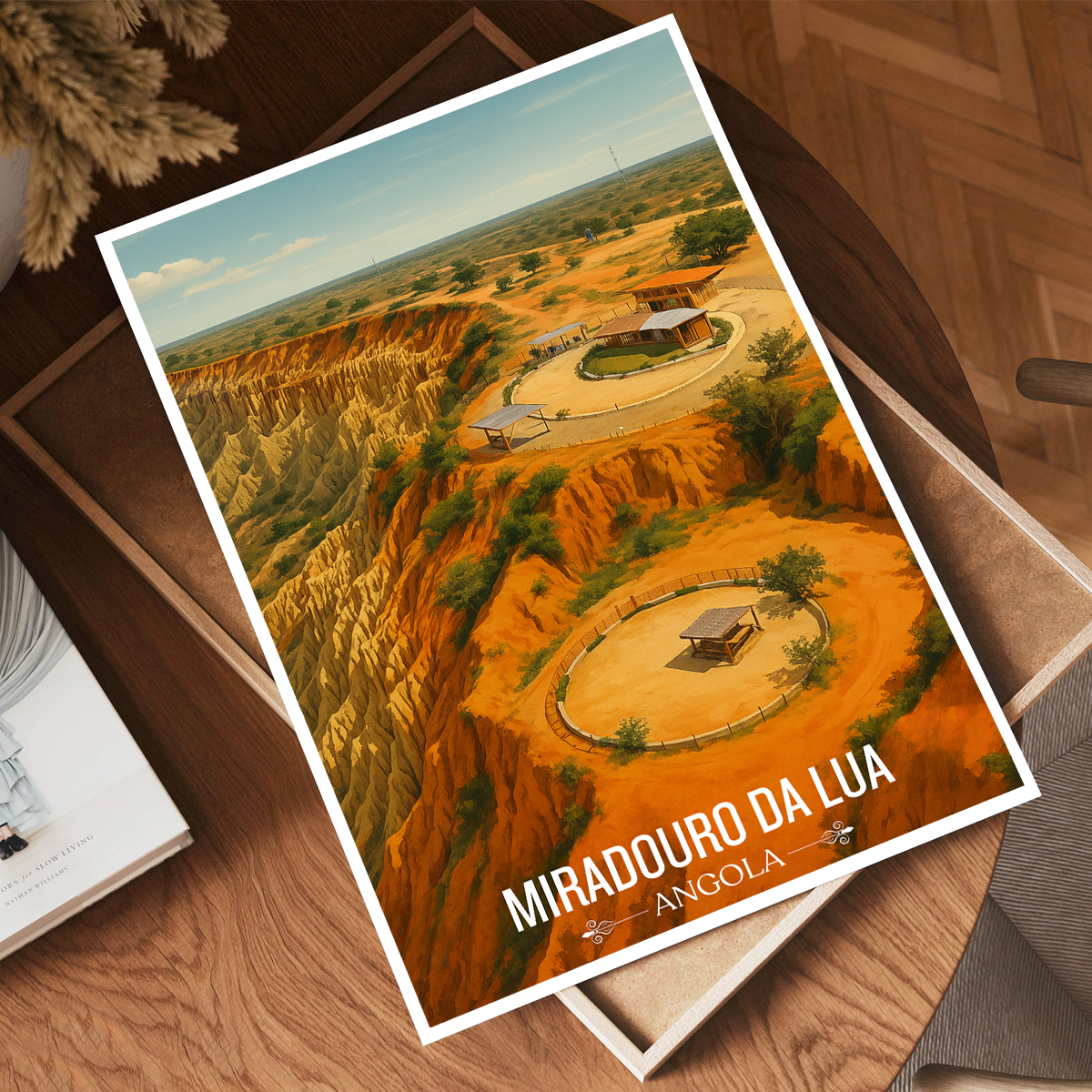 Miradouro - Angola - Travel Poster Vintage Style Wall Art Print - Art Print - Travel Art Poster