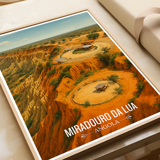 Miradouro - Angola - Travel Poster Vintage Style Wall Art Print - Art Print - Travel Art Poster