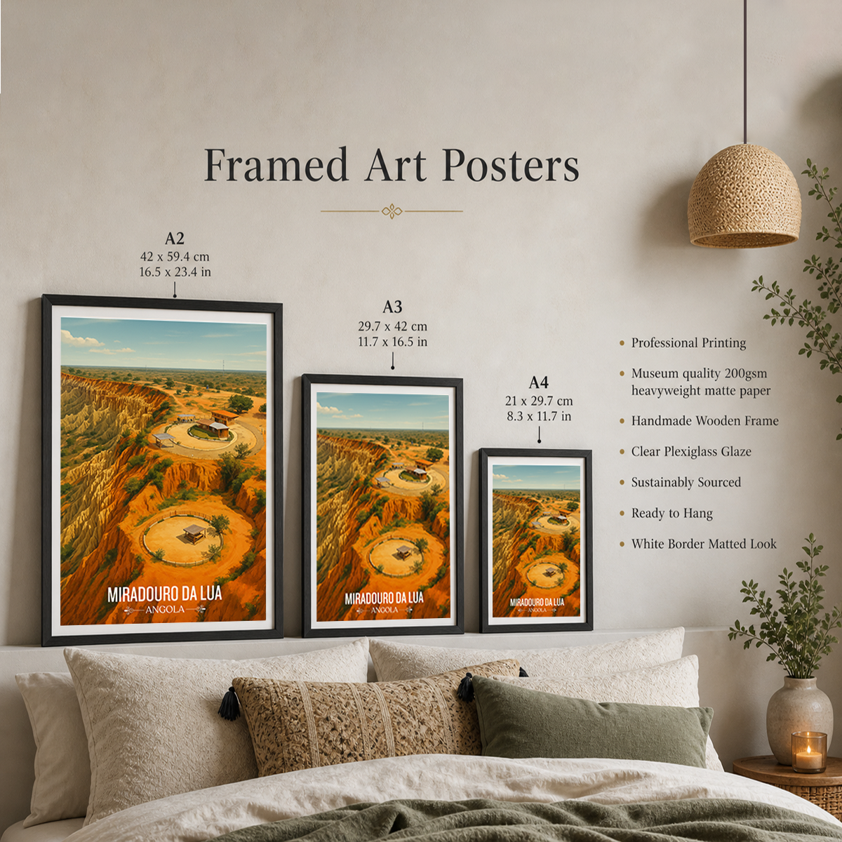 Miradouro - Angola - Travel Poster Vintage Style Wall Art Print - Art Print - Travel Art Poster