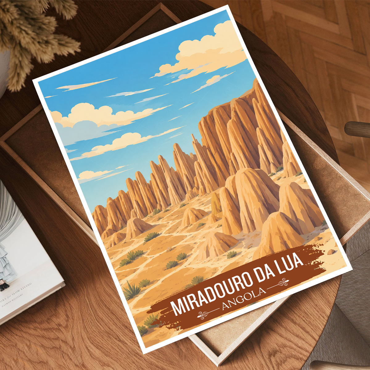 Miradouro da Lua - Angola - Travel Poster Vintage Style Wall Art Print - Art Print - Travel Art Poster