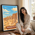 Miradouro da Lua - Angola - Travel Poster Vintage Style Wall Art Print - Art Print - Travel Art Poster