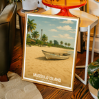 Mussulo Island - Angola - Travel Poster Vintage Style Wall Art Print - Art Print - Travel Art Poster