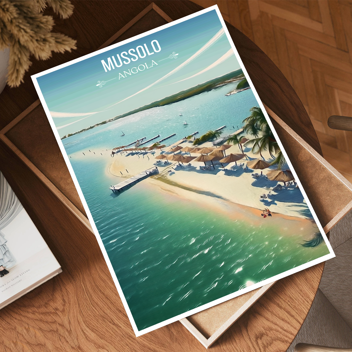 Mussulo - Angola - Travel Poster Vintage Style Wall Art Print - Art Print - Travel Art Poster