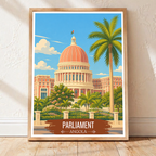 Parliament - Angola - Travel Poster Vintage Style Wall Art Print - Art Print - Travel Art Poster
