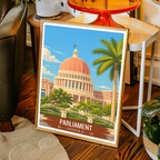 Parliament - Angola - Travel Poster Vintage Style Wall Art Print - Art Print - Travel Art Poster