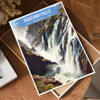 Ruacaná Falls - Angola - Travel Poster Vintage Style Wall Art Print - Art Print - Travel Art Poster