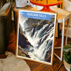 Ruacaná Falls - Angola - Travel Poster Vintage Style Wall Art Print - Art Print - Travel Art Poster
