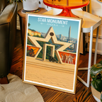Star Monument - Angola - Travel Poster Vintage Style Wall Art Print - Art Print - Travel Art Poster