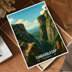 Tundavala Gap - Angola - Travel Poster Vintage Style Wall Art Print - Art Print - Travel Art Poster