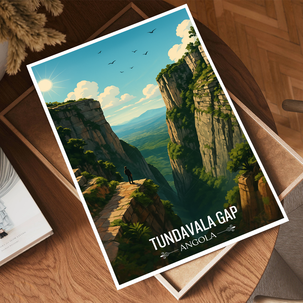 Tundavala Gap - Angola - Travel Poster Vintage Style Wall Art Print - Art Print - Travel Art Poster