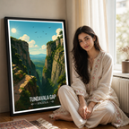 Tundavala Gap - Angola - Travel Poster Vintage Style Wall Art Print - Art Print - Travel Art Poster