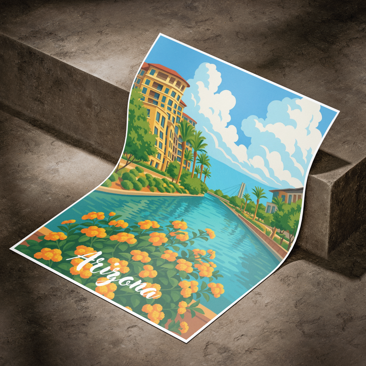 Arizona - USA - Travel Wall Art Deco Poster Print | Modern Style