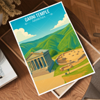 Garni Temple - Armenia - Travel Wall Art Print - Art Print - Travel Art Poster