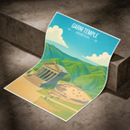Garni Temple - Armenia - Travel Wall Art Print - Art Print - Travel Art Poster