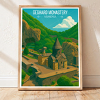 Geghard Monastery - Armenia - Travel Wall Art Print - Art Print - Travel Art Poster